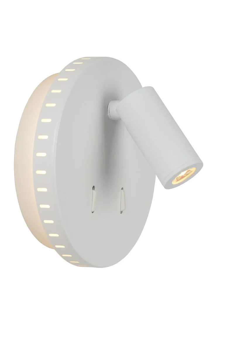 LED-Bettleuchte Bentjer schwenkbar rund Ø 14cm