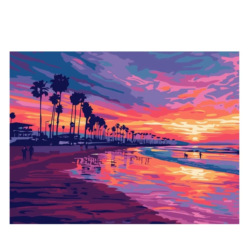 Reeves Paint by Numbers 12x16 inch - Sunset Glow