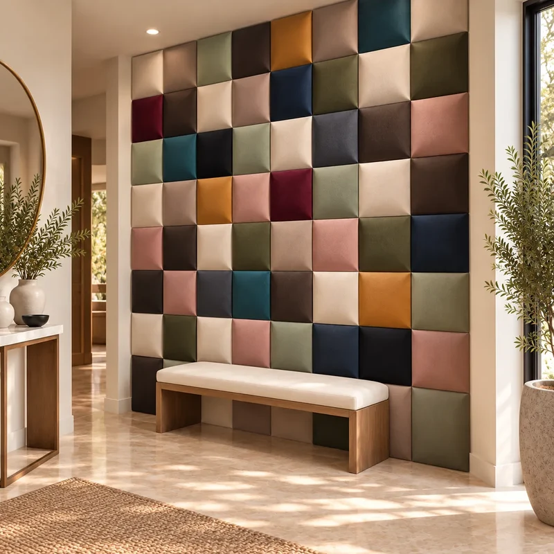 Upholstered Wall Panels - 30 x 30 cm