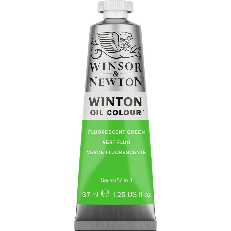 Winsor and Newton - Winton Oil Colour - 37ml - Fluorescent Green S3