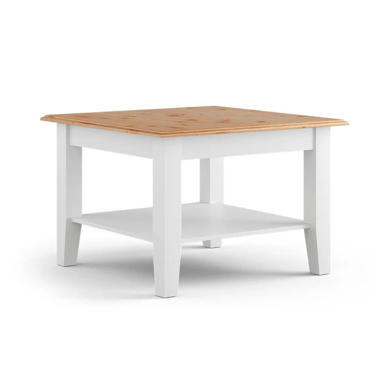 Couchtisch Belluno Elegante aus Massivholz in Weiß