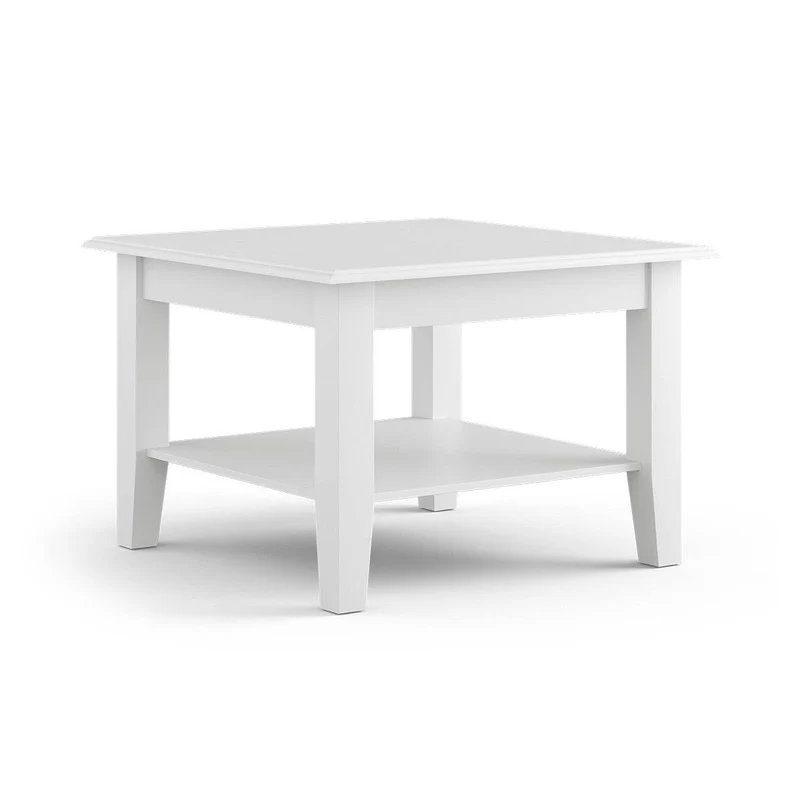 Couchtisch Belluno Elegante aus Massivholz in Weiß