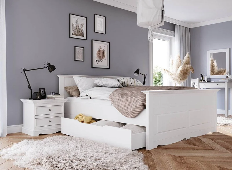 Nachtkonsole Belluno Elegante aus Massivholz