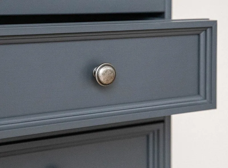 Standvitrine Belluno Elegante mit Glastüren in Graphit