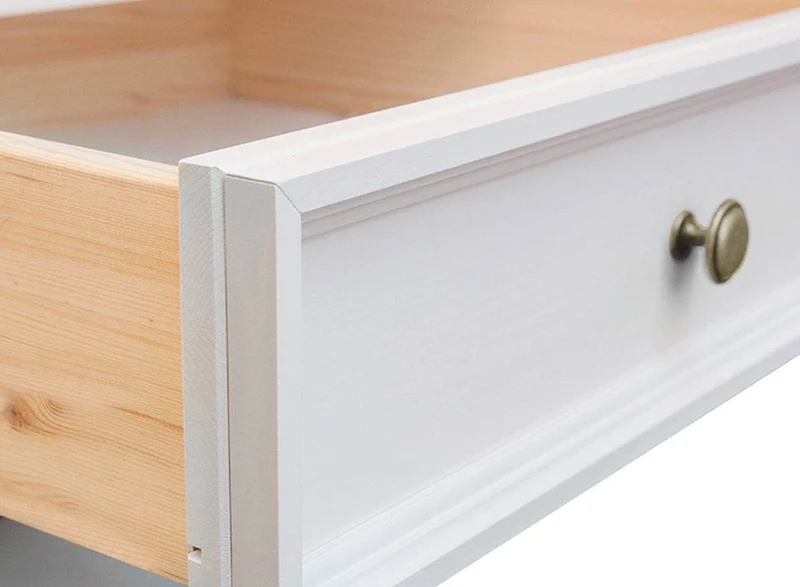 Schmale Standvitrine Belluno Elegante mit Glastür in Weiß