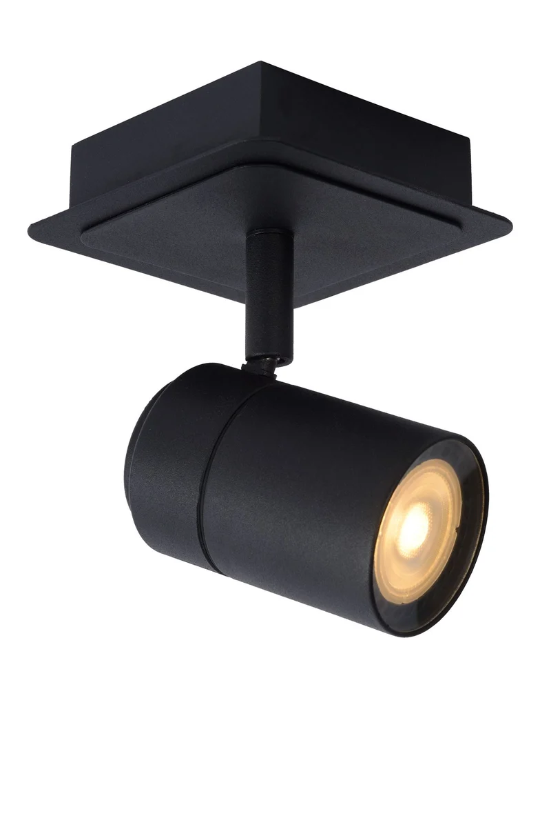 LED-Bad-Deckenspot Lennert dimmbar schwenkbar IP44 Schwarz