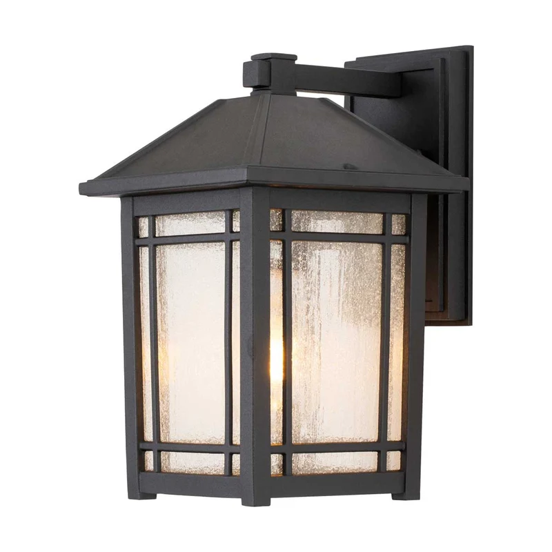 Wandleuchte Cedar Point 1-flammig Schwarz