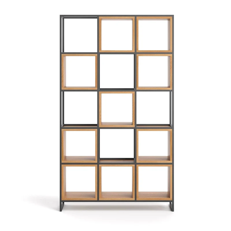 Industrial Regal aus massiver Eiche | Raumteiler Frame in zwei Größen