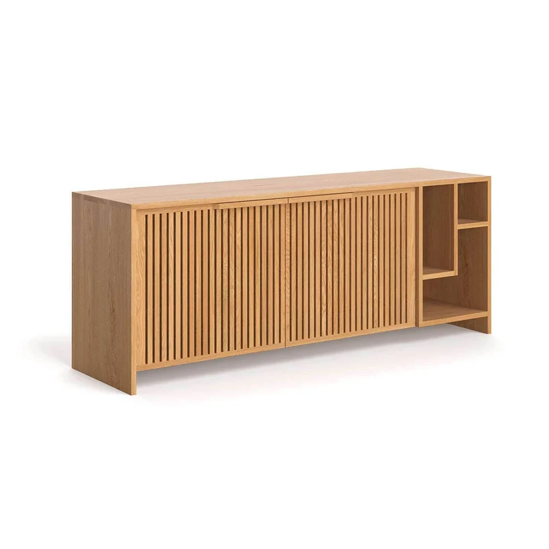 Modernes Sideboard aus massiver Eiche | Zweitürige Kommode Conte