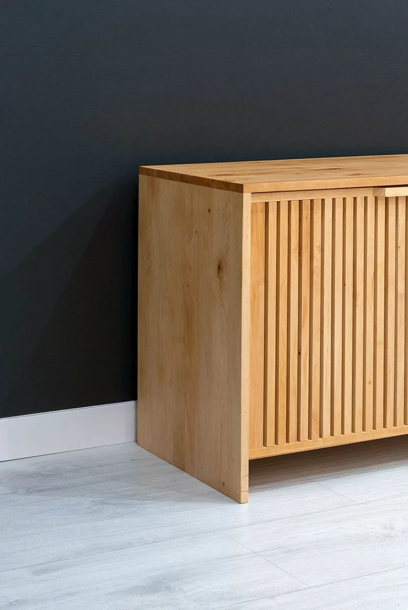 Modernes Sideboard aus massiver Eiche | Zweitürige Kommode Conte