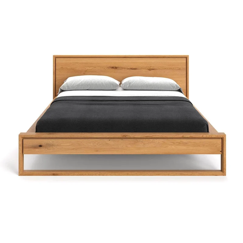 Schlankes Bett aus massiver Eiche | MODENA