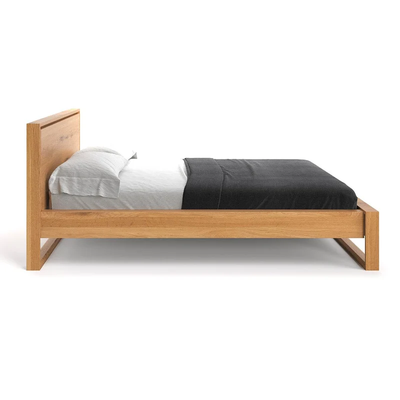 Schlankes Bett aus massiver Eiche | MODENA