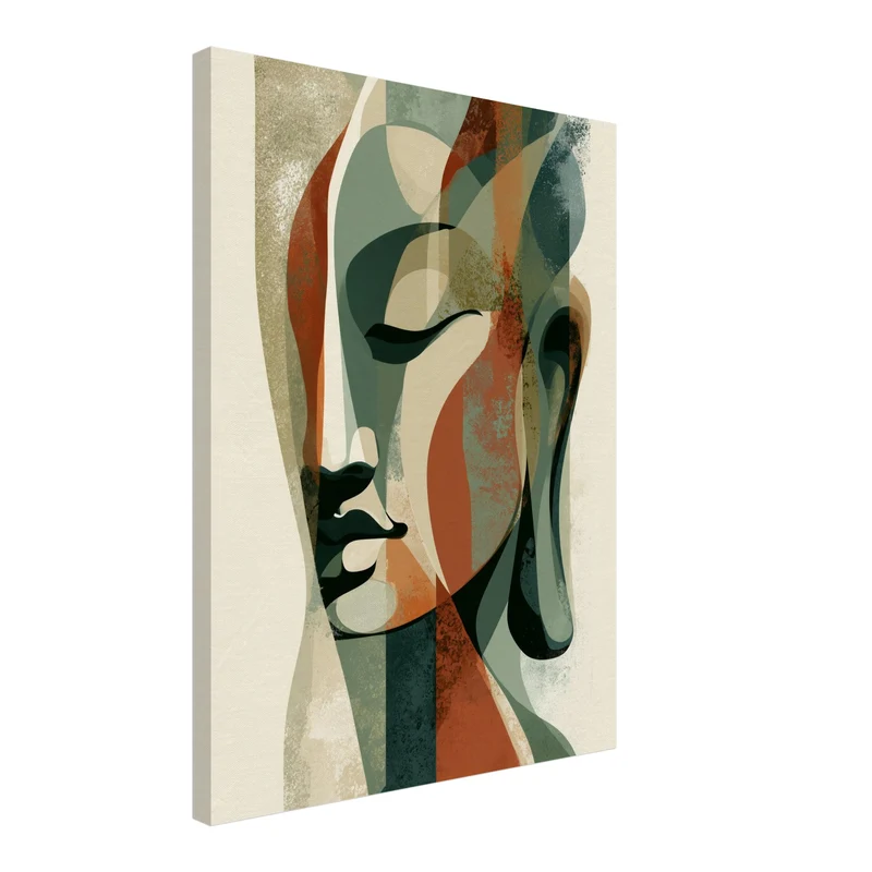 Stilles Gesicht im Zen Leinwand