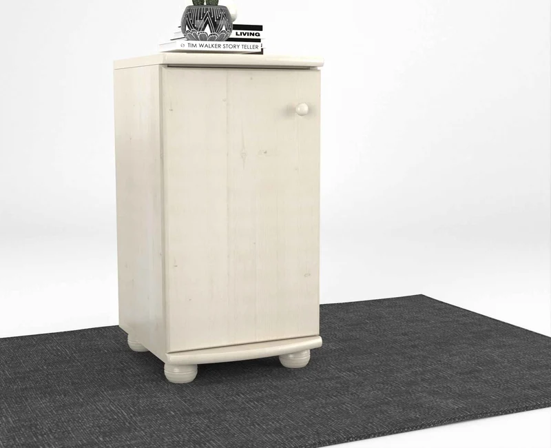 Claudia Kommode Bio Kiefer Massivholz - Elegante 1-türige Anrichte aus 100% Bio Holz