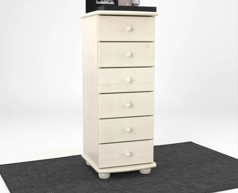 Anika Kiefer Kommode Massivholz | 6-Schubladen | 100% Bio Kiefer