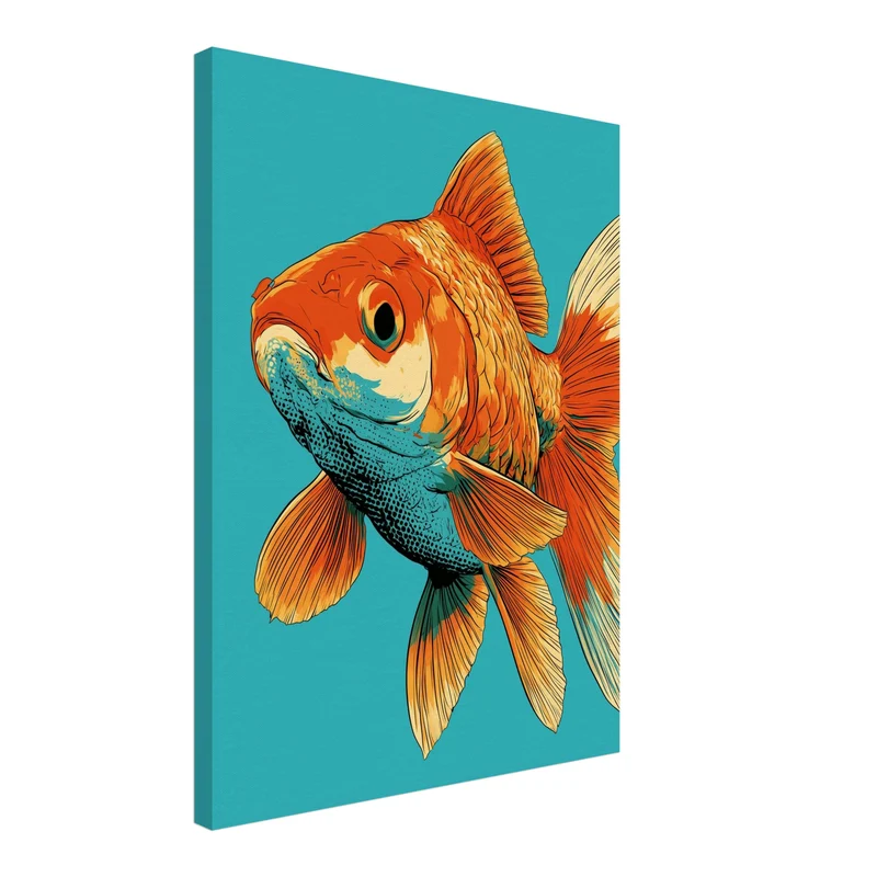 Goldfisch Pop Art Leinwand