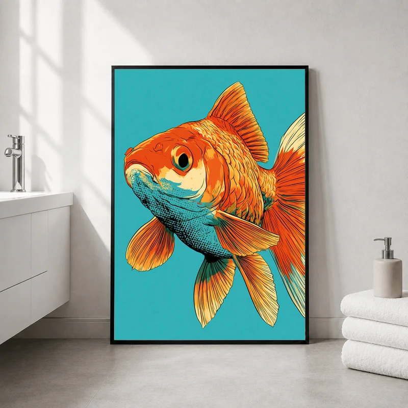 Goldfisch Pop Art Poster
