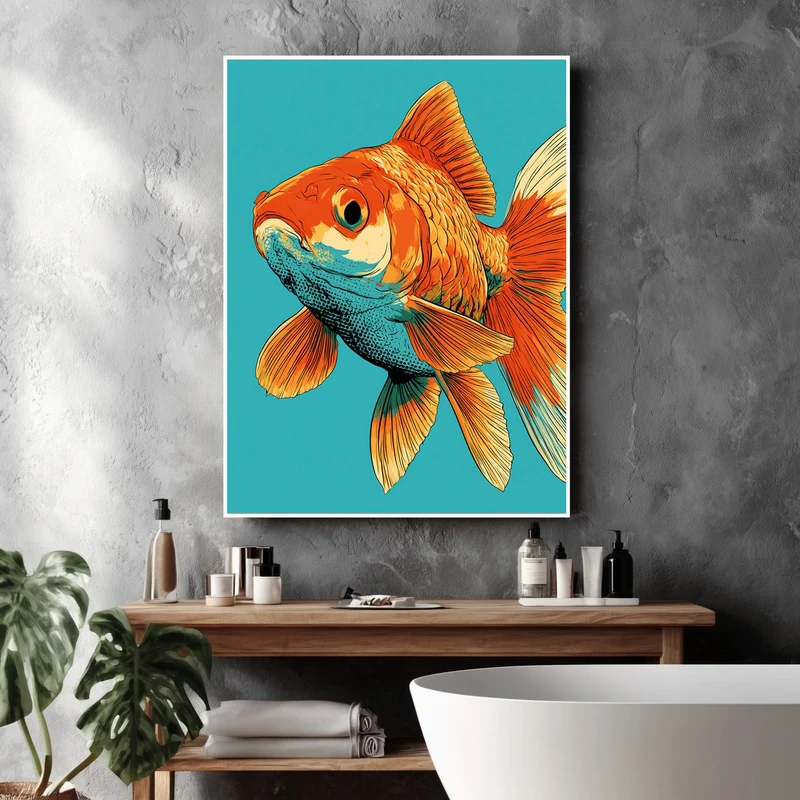 Goldfisch Pop Art Poster