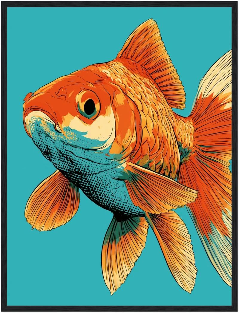 Goldfisch Pop Art Poster