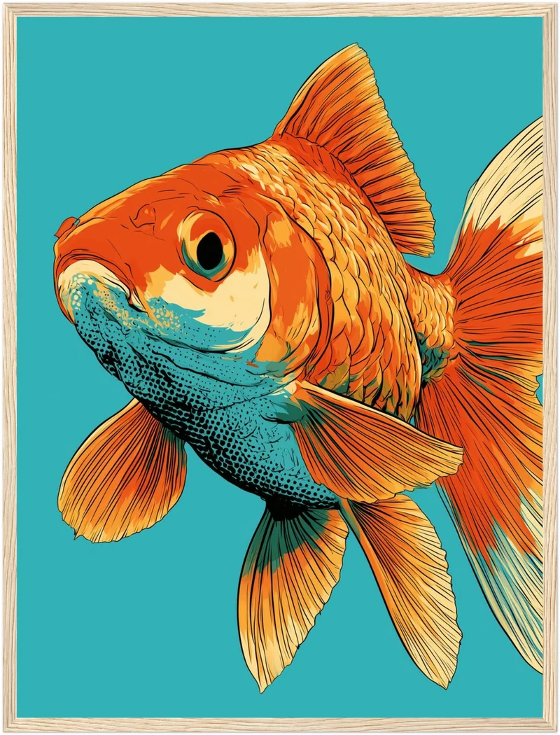 Goldfisch Pop Art Poster