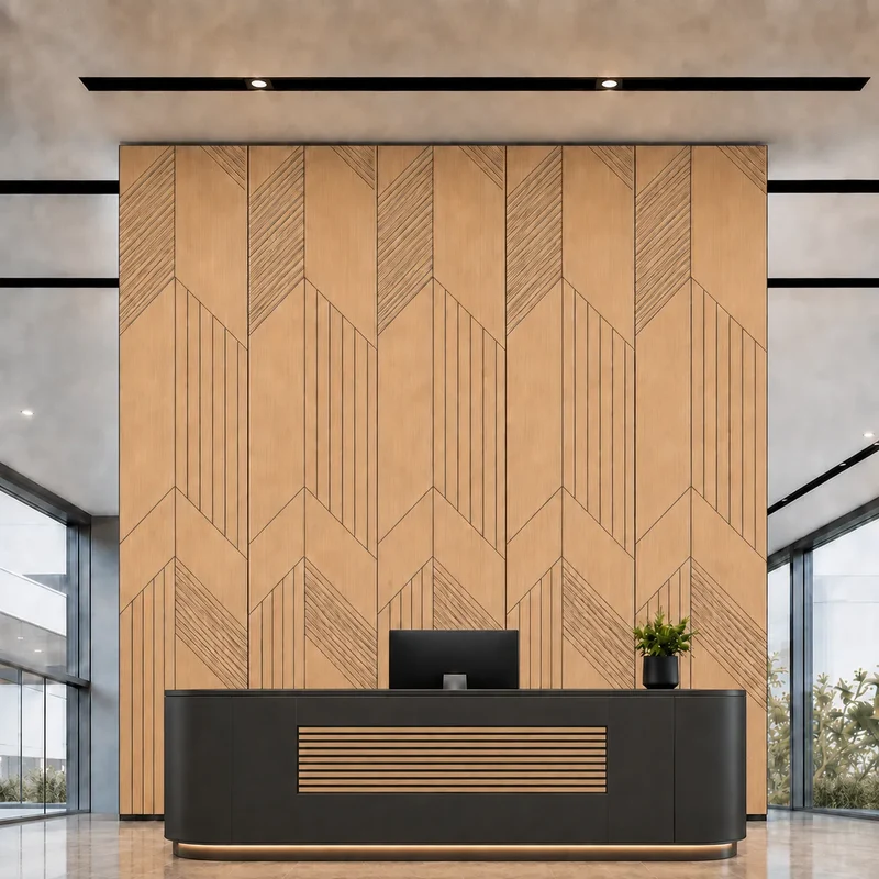 GrooveCraft Milled Acoustic Wall Panels MDF - 15