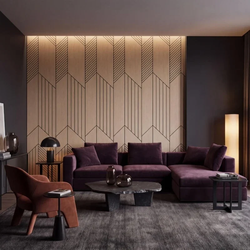 GrooveCraft Milled Acoustic Wall Panels MDF - 15
