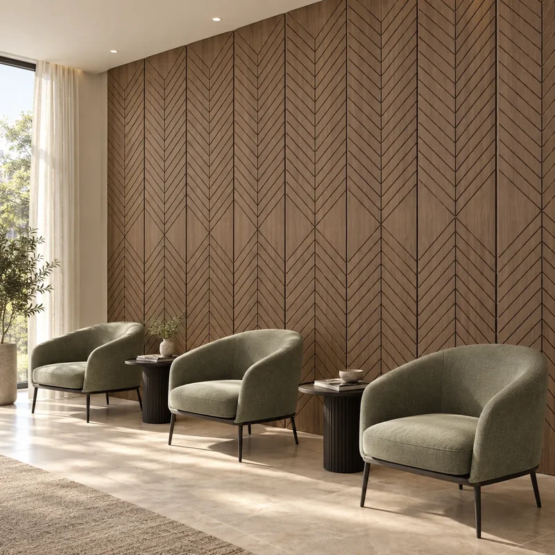 GrooveCraft Milled Acoustic Wall Panels MDF - 14