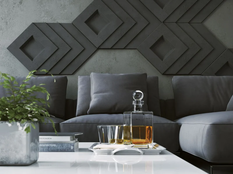 3D Concrete Wall Panels SHADOW