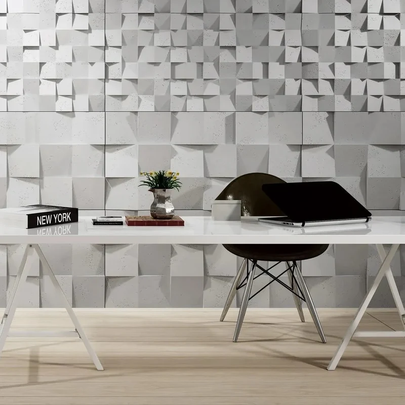 3D Concrete Wall Panels SQUARES