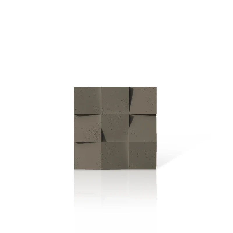 3D Concrete Wall Panels SQUARES