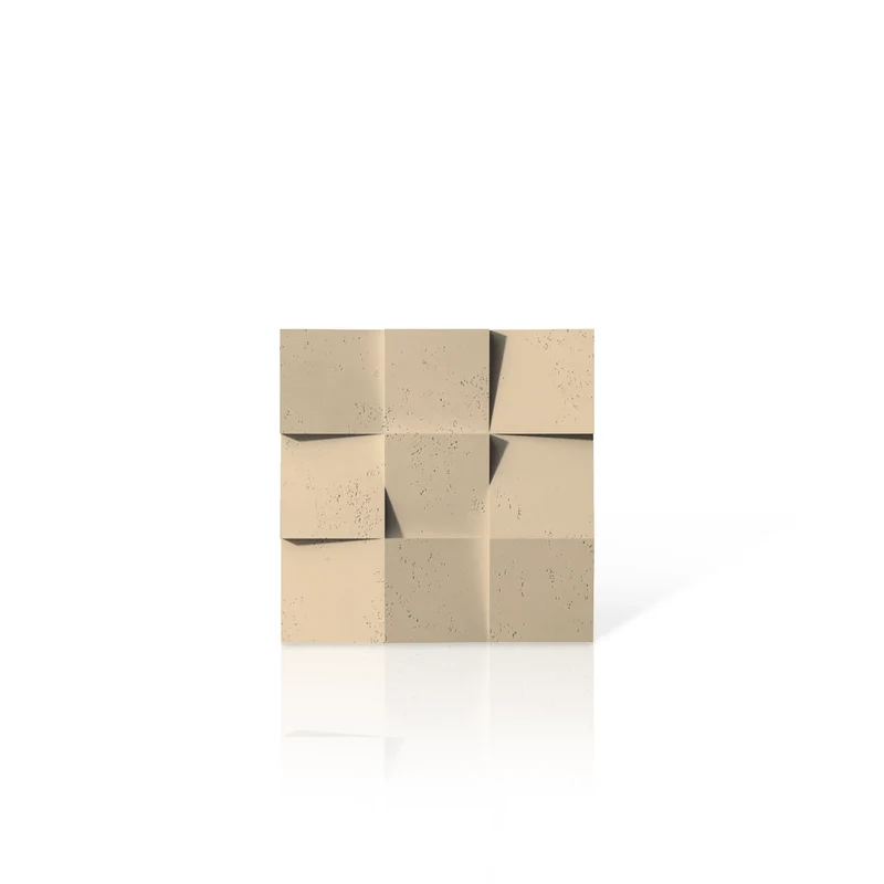 3D Concrete Wall Panels SQUARES