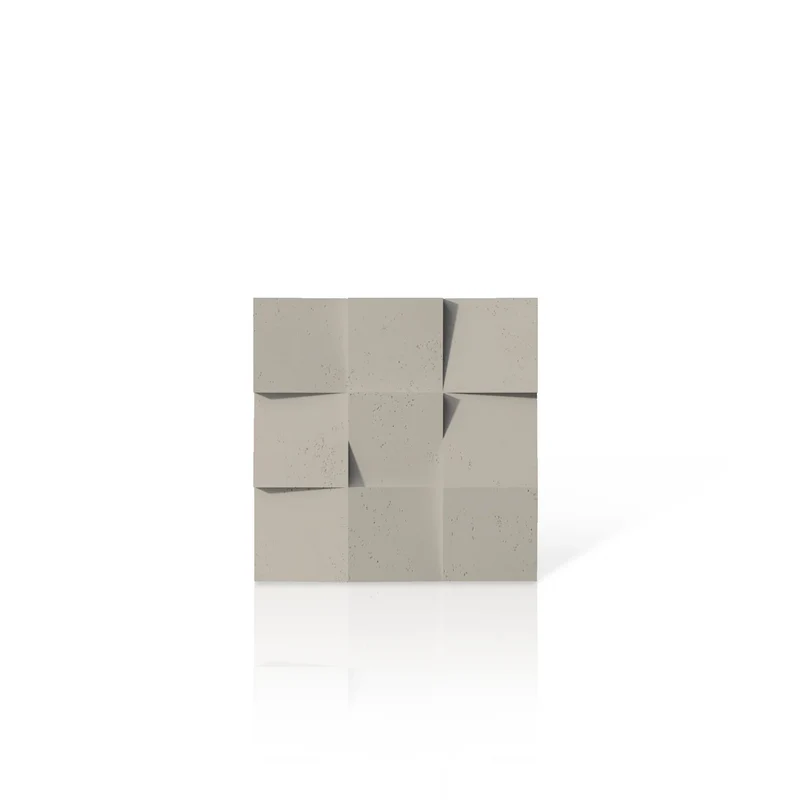 3D Concrete Wall Panels SQUARES