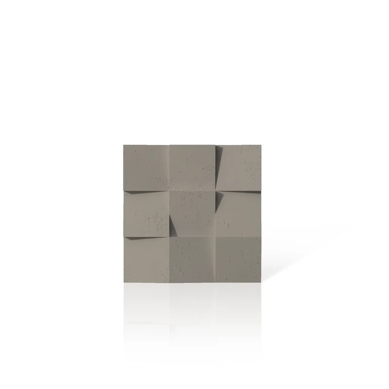3D Concrete Wall Panels SQUARES