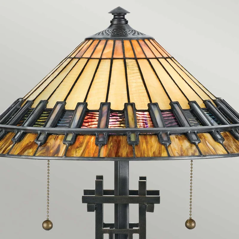 Tischleuchte Chastain 2-flammig Bronze