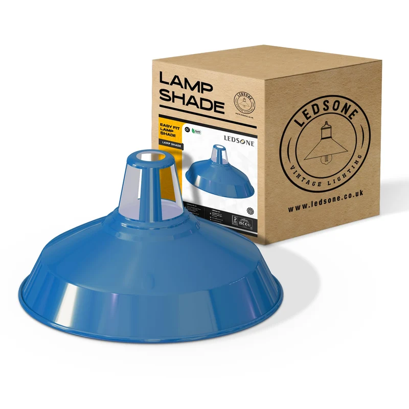 Lampada Sospensione Industriale Gialla Fessura Retrò E27 B22 ~3424