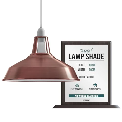 Lampada Sospensione Industriale Gialla Fessura Retrò E27 B22 ~3424