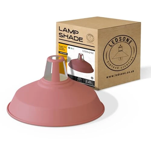 Lampada Sospensione Industriale Gialla Fessura Retrò E27 B22 ~3424