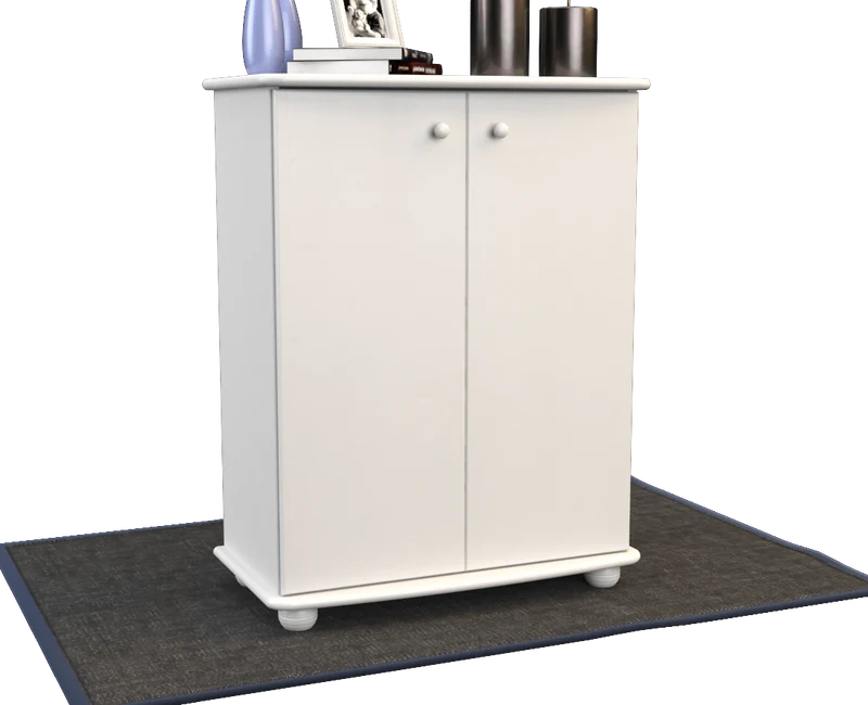 Anika Kommode 110er Bio Kiefer Massivholz | 2-Türig Sideboard mit Regalfächern | Anrichte aus 100% Massivholz