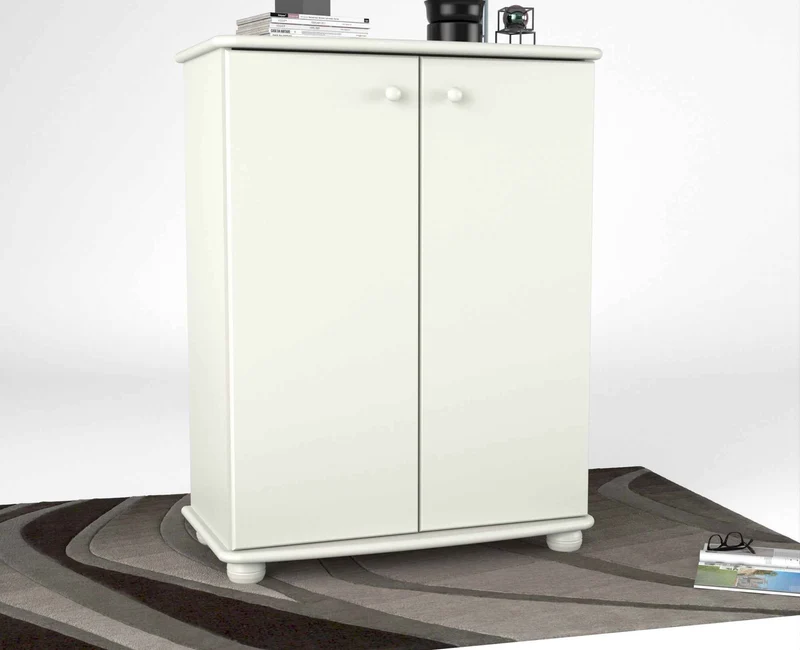 Anika Kommode Sideboard Bio Kiefer | 2-türig mit Kleiderstange | Nachhaltige Möbel