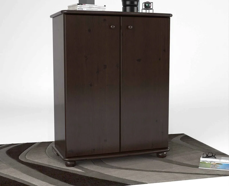 Anika Kommode Sideboard Bio Kiefer | 2-türig mit Kleiderstange | Nachhaltige Möbel