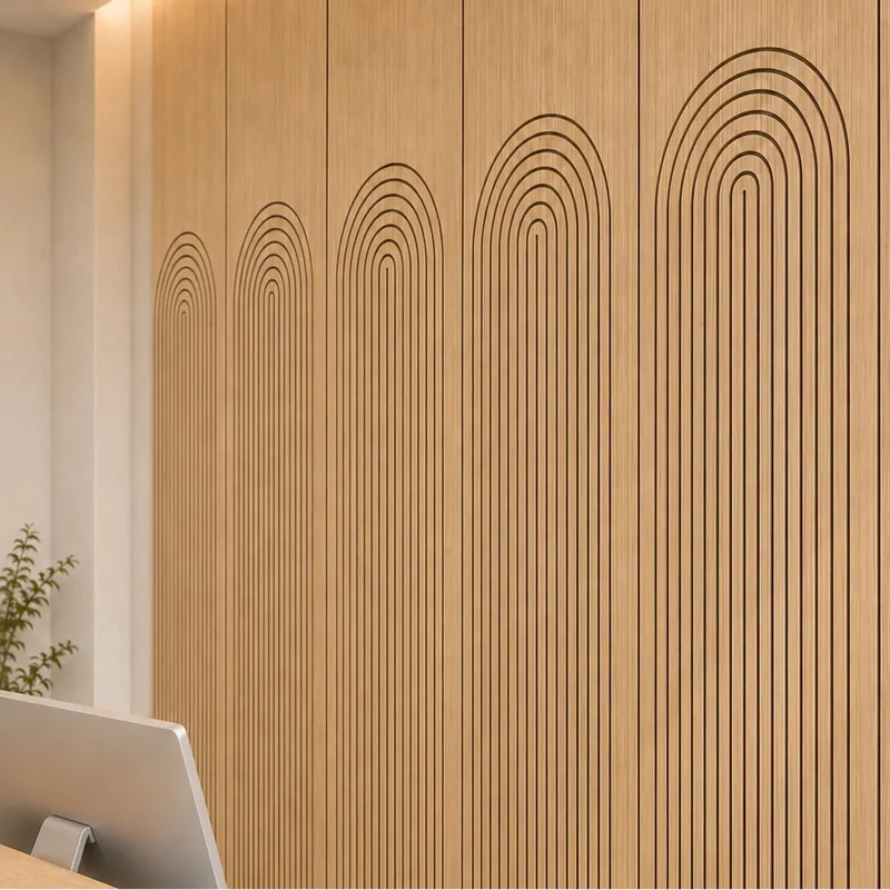 GrooveCraft Milled Acoustic Wall Panels MDF - 11