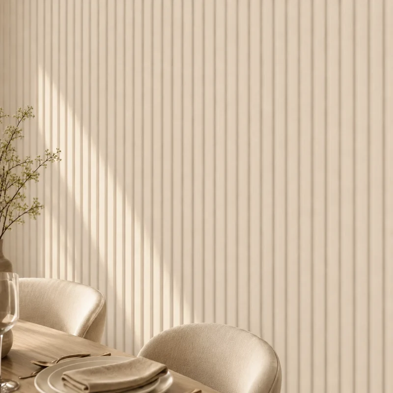 Fluted Concave Wall Panels Beige