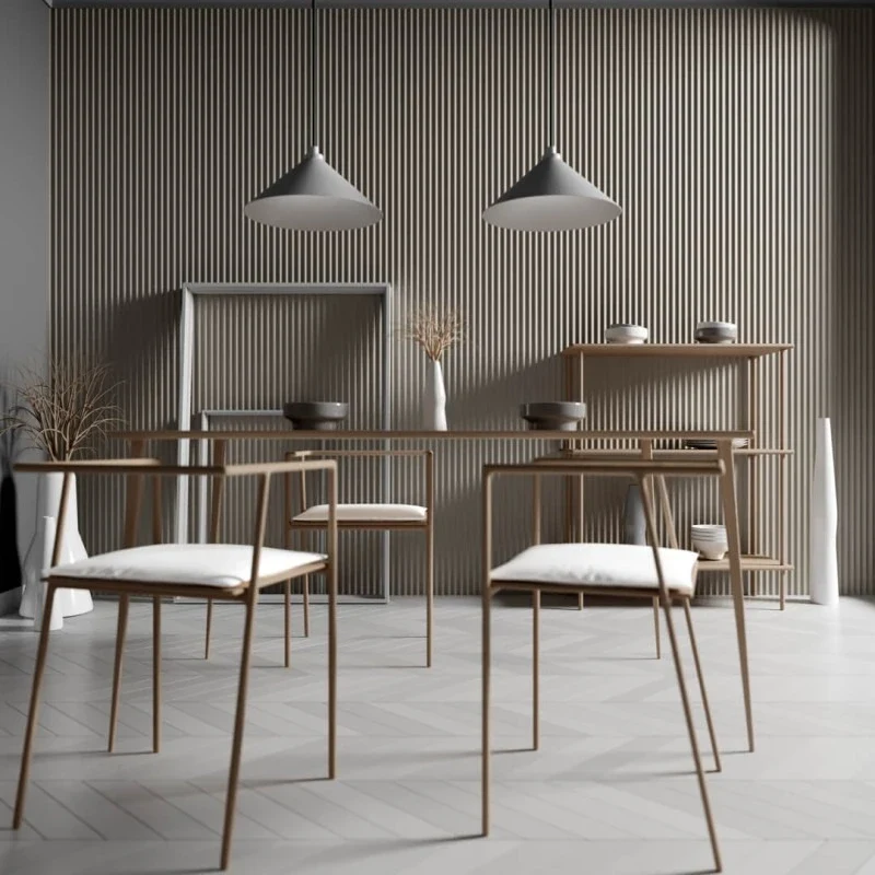 Fluted Concave Wall Panels Beige