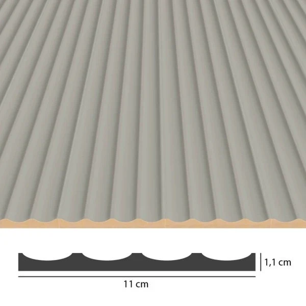 Fluted Concave Wall Panels Cashmere