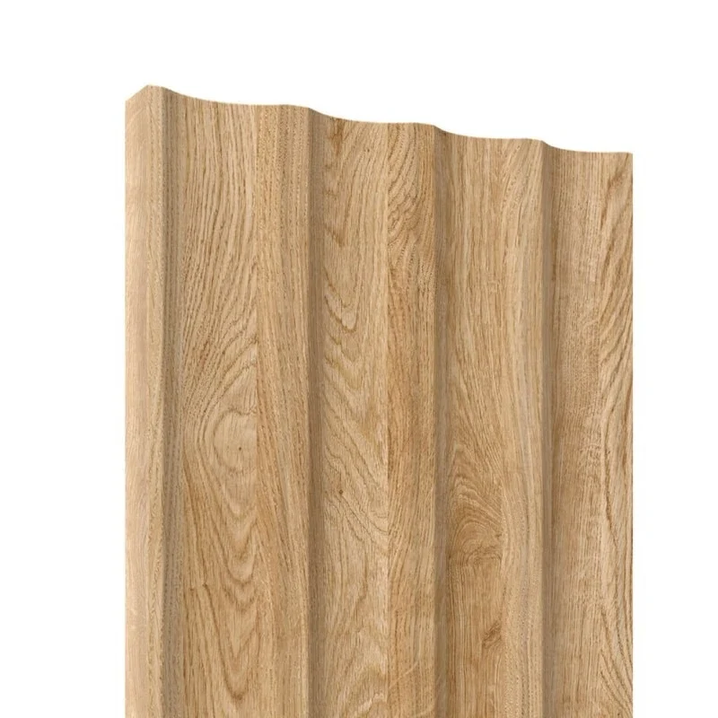 Fluted Concave Wall Panels Oak