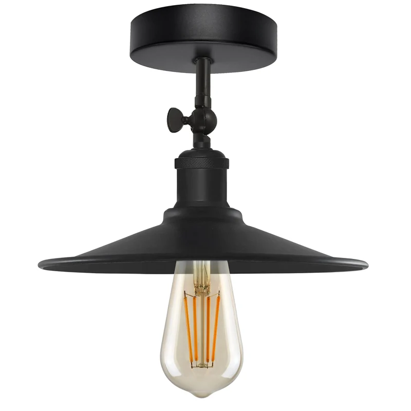 Schwarze Deckenleuchten verstellbar Vintage Deckenlampe~3259