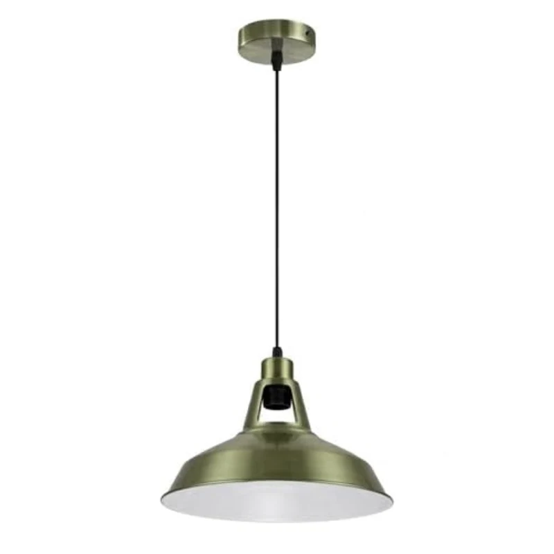 Retro Industrial Pendelleuchte mit 30cm Metall-Schirm ~3567