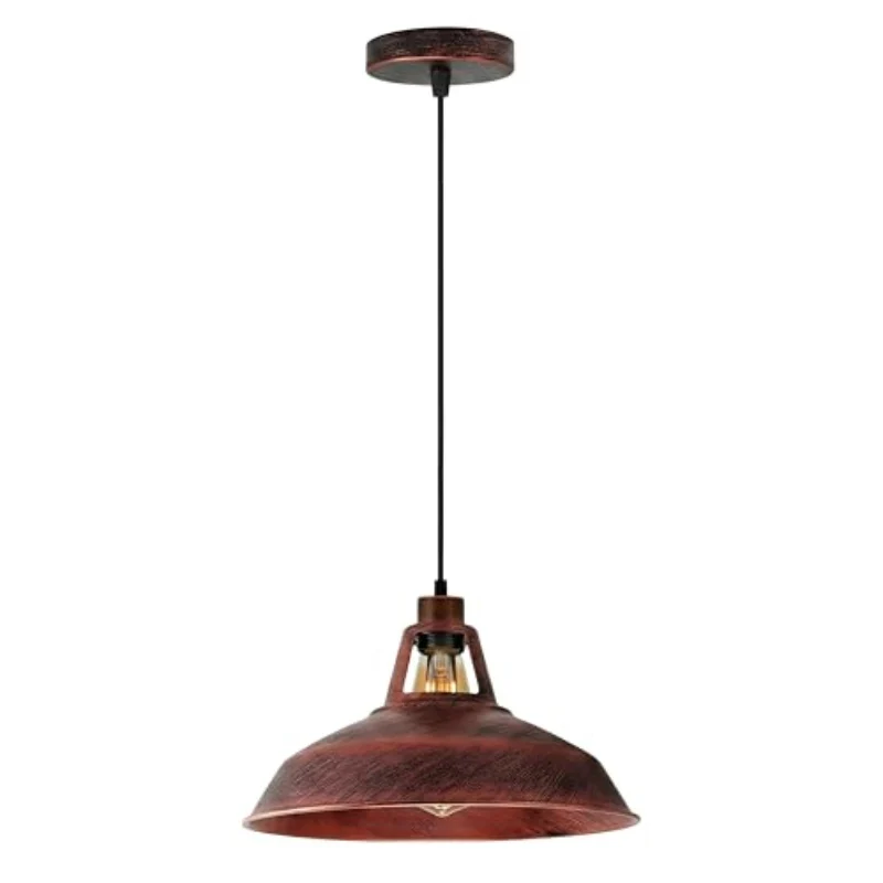 Retro Industrial Pendelleuchte mit 30cm Metall-Schirm ~3567