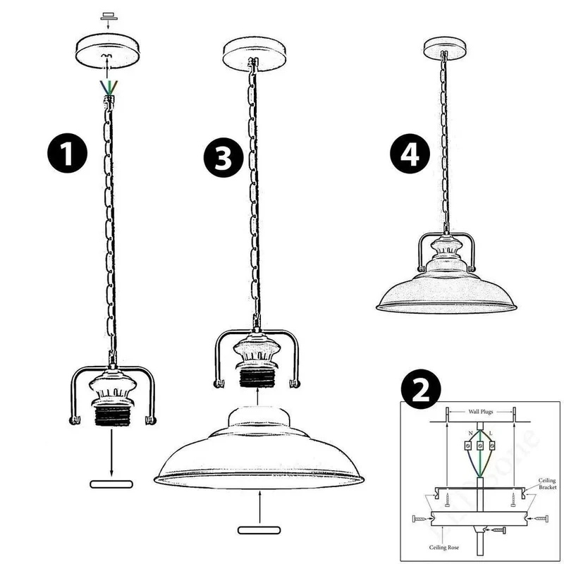 Ledsone Jesper Pendelleuchte Schwarz Ø 31 cm ~3565
