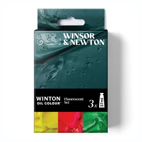 Winsor and Newton - Winton Oil Colour - 3x37ml - Fluorescent set